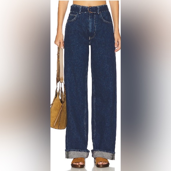 FREE PEOPLE x We The Free East Bay Cuffed Wide Leg In Concord size 27 - Picture 7 of 13
